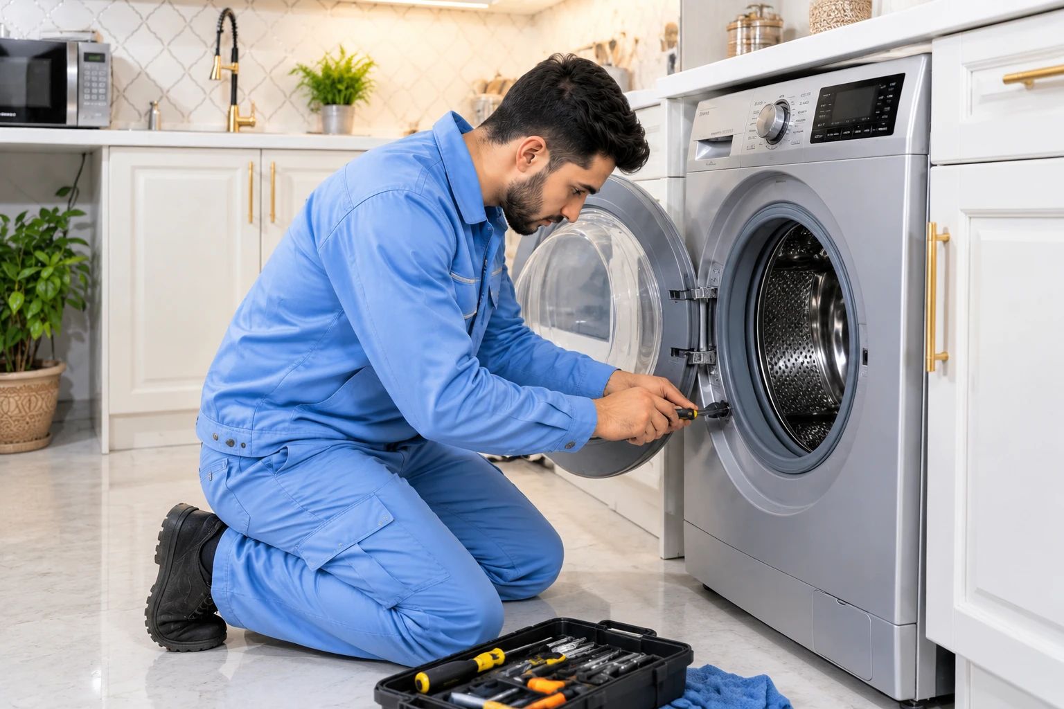 تعمیرات تخصصی یخچال ساید بای ساید و لباسشویی سامسونگ در منزل